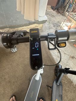 2 electric scooters ninebot