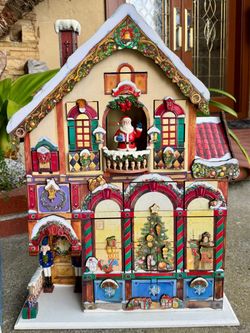 Christmas Advent Calendar House with Drawers