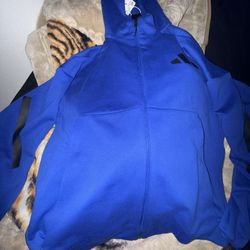 Large Royal Blue adidas track top