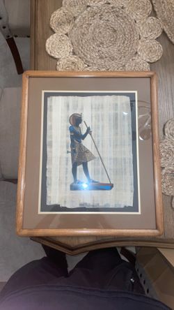 Egyptian painting framed