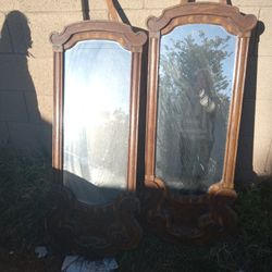 Engineers Vintage Large Mirrors Solid Wood