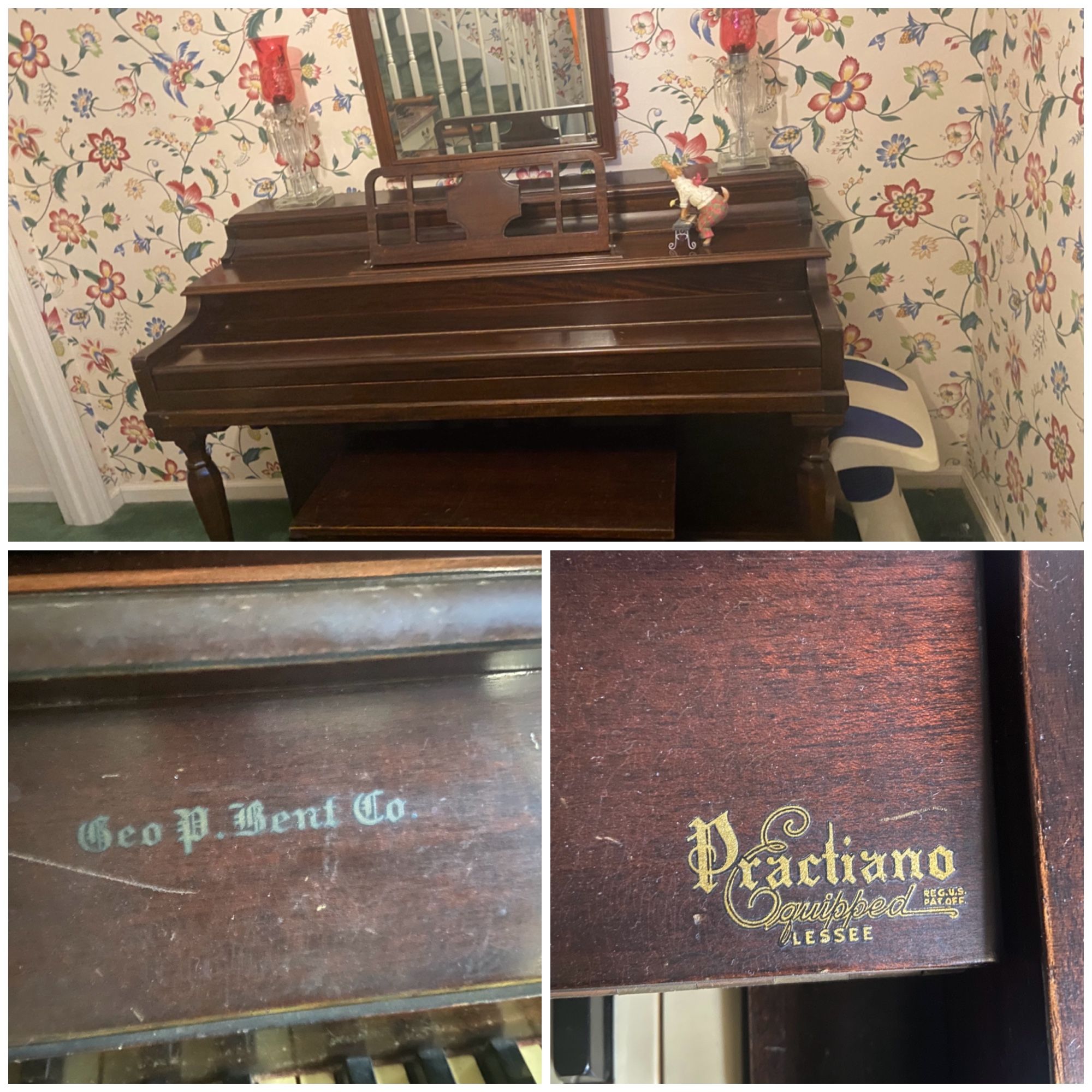 Antique Piano Geo. P. Bent Co.