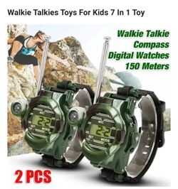 7in1 walkie talkie compass watch