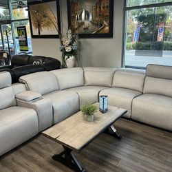 Power Reclining Sectional On Sale Now 