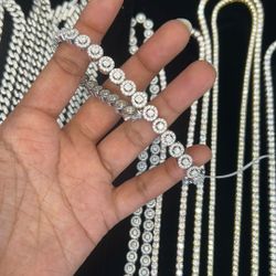 Silver Moissanite Bracelet 
