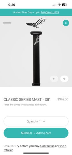 Lift Foil Masts XLNT