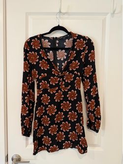 Pull & Bear Floral Mini Dress Size S