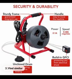 Electric Drain Cleaning Machine with GFCI