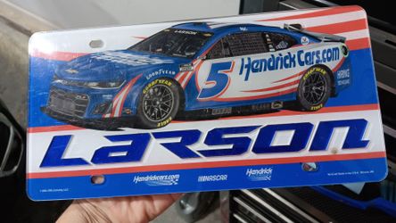 Nascar #5 license plate