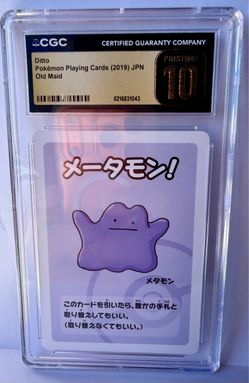 Ditto Pokémon Old Maid Card CGC Pristine 10