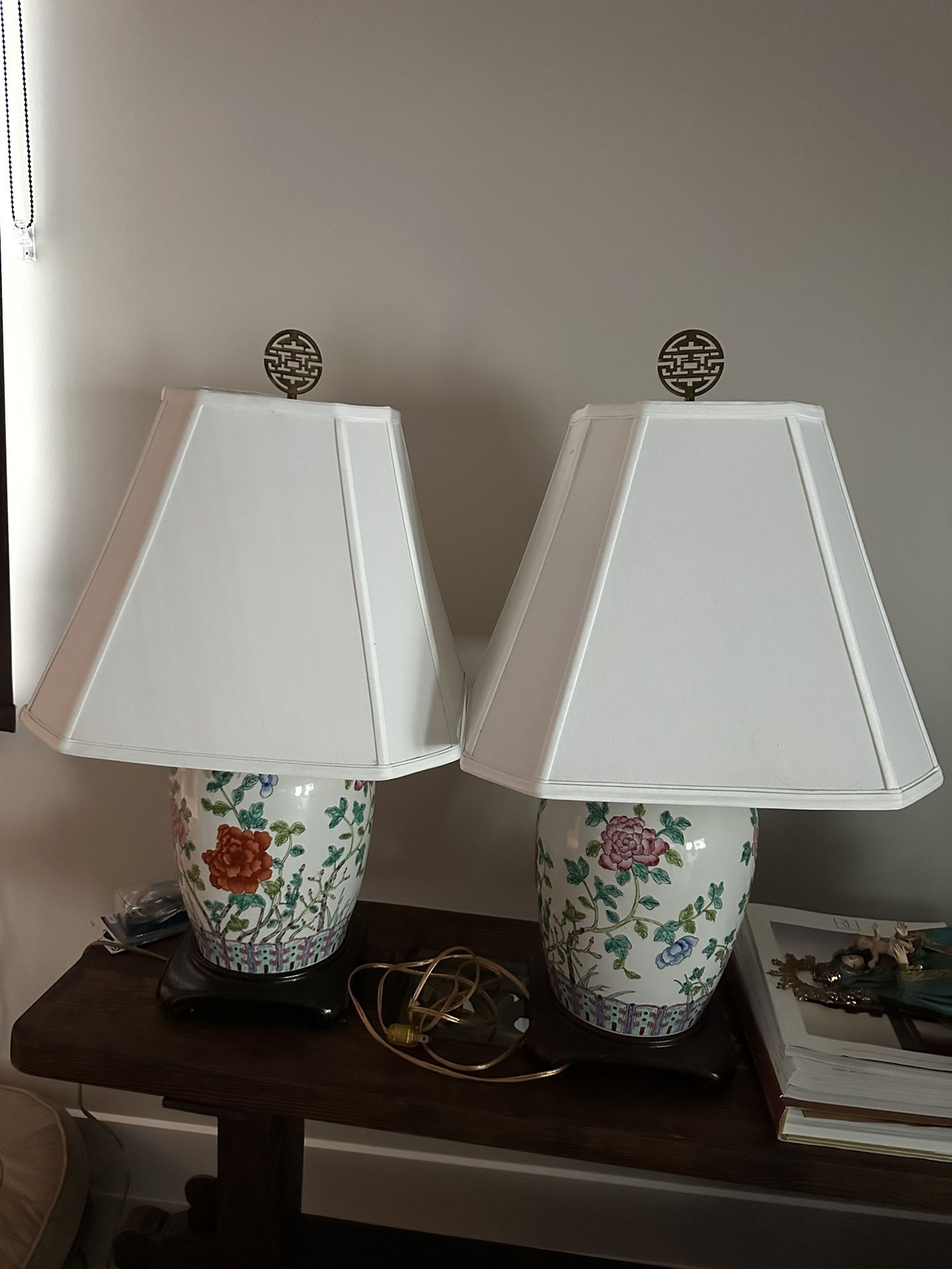 Chinese Asian Night Stand Table Lamps