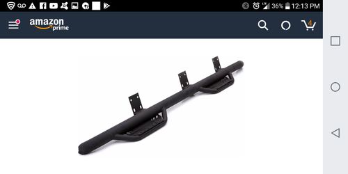 F150 side steps Lund Black Steel Terrain HX Step Nerf Bars for 2009-2014 Ford F-150 SuperCab