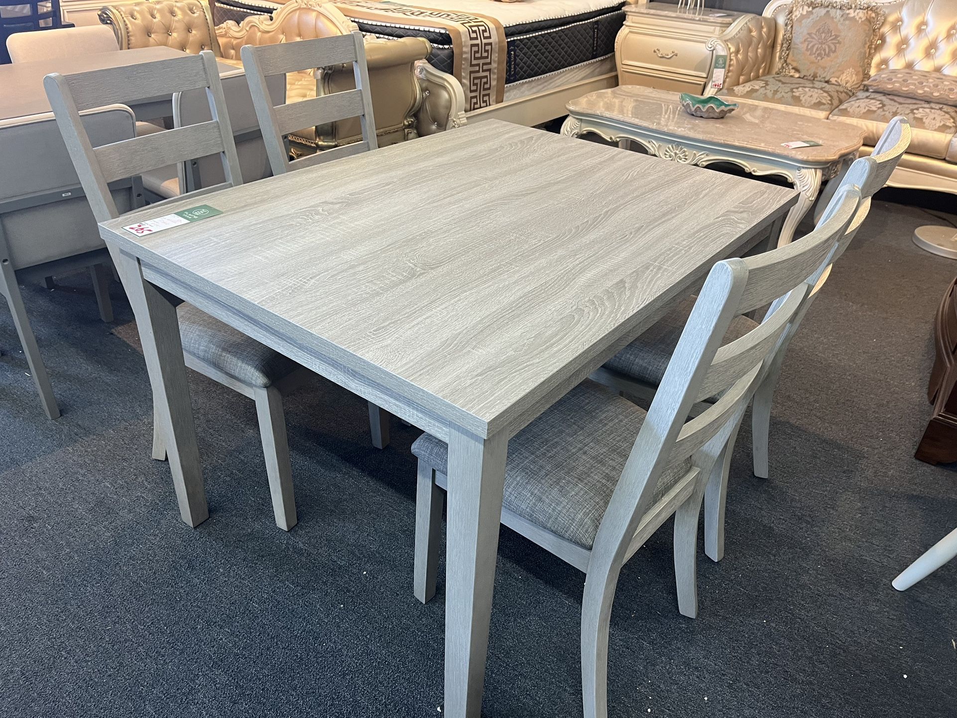 Dining table and chair set (5 pieces)，$265