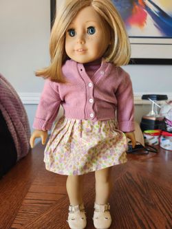 American Girl Kit Kittredge 18" Doll Blonde Hair Blue Eyes Freckles Outfit