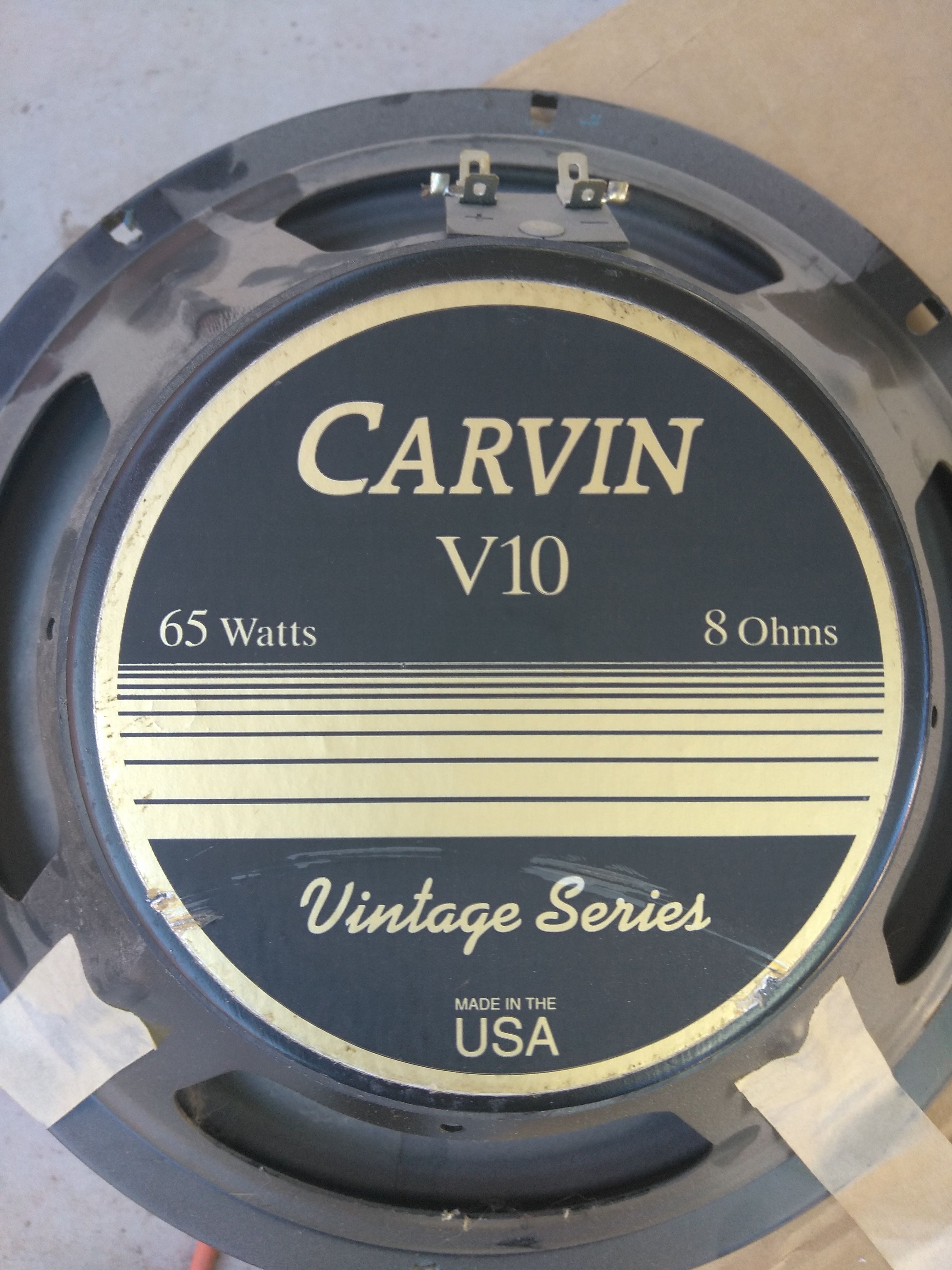 Carvin v10 speakers vintage