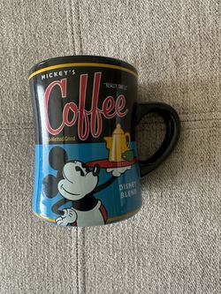 Mickey’s Coffee Disney Blend “Really Swell” Theme Parks Black Blue Mug