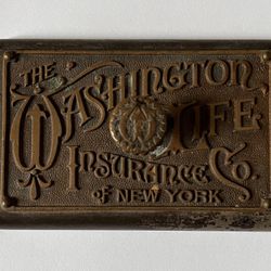 19th Century Washington Life Insurance Paperweight 