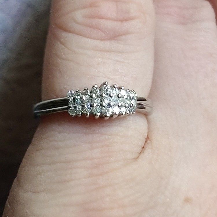 Engagement/Promise 14k Diamond White Gold Ring