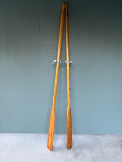 Vintage 84" Rowing Oars with Oar Locks
