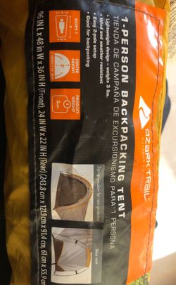 Ozark trail backpacking tent