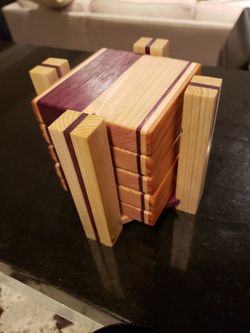 Purple heart coaster