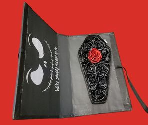 Jack Skellington Coffin With Eternal Roses