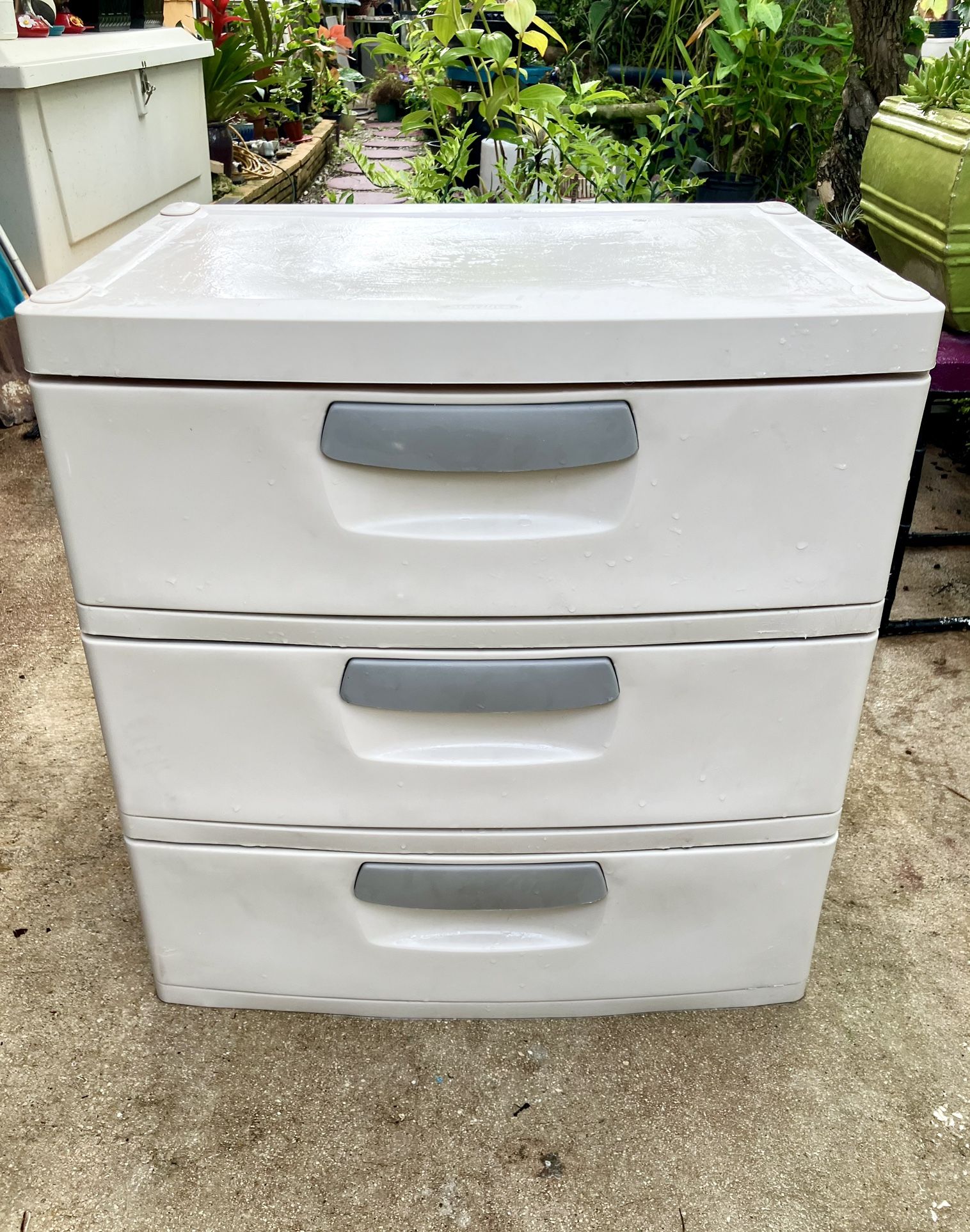 Sterilite 3 Drawer Utility Storage Chest: 25.25”W x 18”D x 27”H