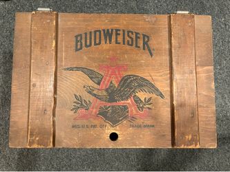 Budweiser wooden crate
