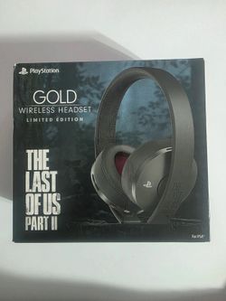 PS4 Gold Wireless Headset Limited Edition The Last of Us Part II
