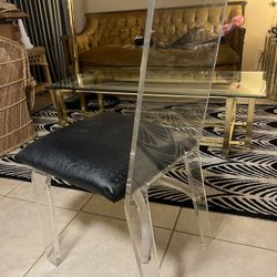 Lucite Ghost Chair Mid century 