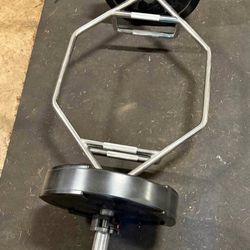 Olympic 2-Inch Combo Hex Bar by D1F for Weight Lifting - 750lb Capacity.