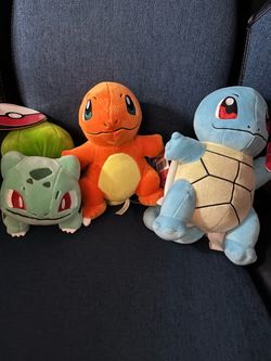 Gen 1 Starter Pokemon 7’ Plushies