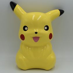 Pokemon Pikachu 9.5” Ceramic Coin Piggy Bank - 2016 Nintendo FAB-NY