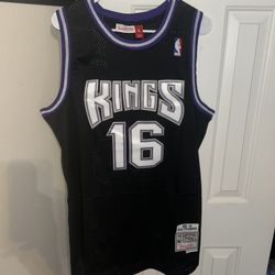 NBA Sacramento Kings Stojakovic black jersey size XL