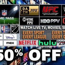 PPV, UFC, All Sports, Live TV, Movies & Much More