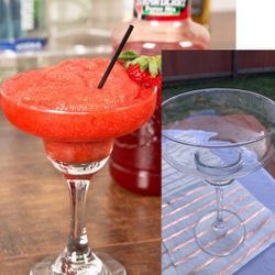 Set of 2,  large Margarita Glasses