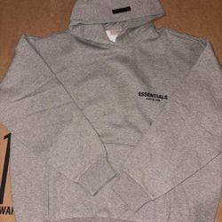 Fear of God Essentials Fleece Hoodie Il 'Light Heather Grey'