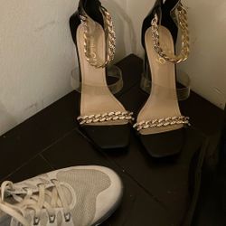 Clear Heels Size 8