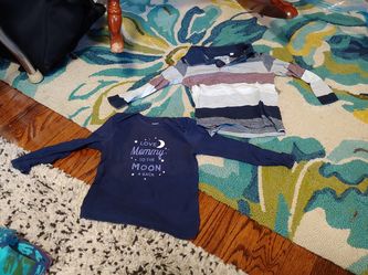 Lot of 2, 2t toddler shirts - mommy, striped