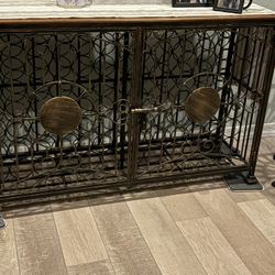 Wrought Iron Wine Table / Sofa Back Table 