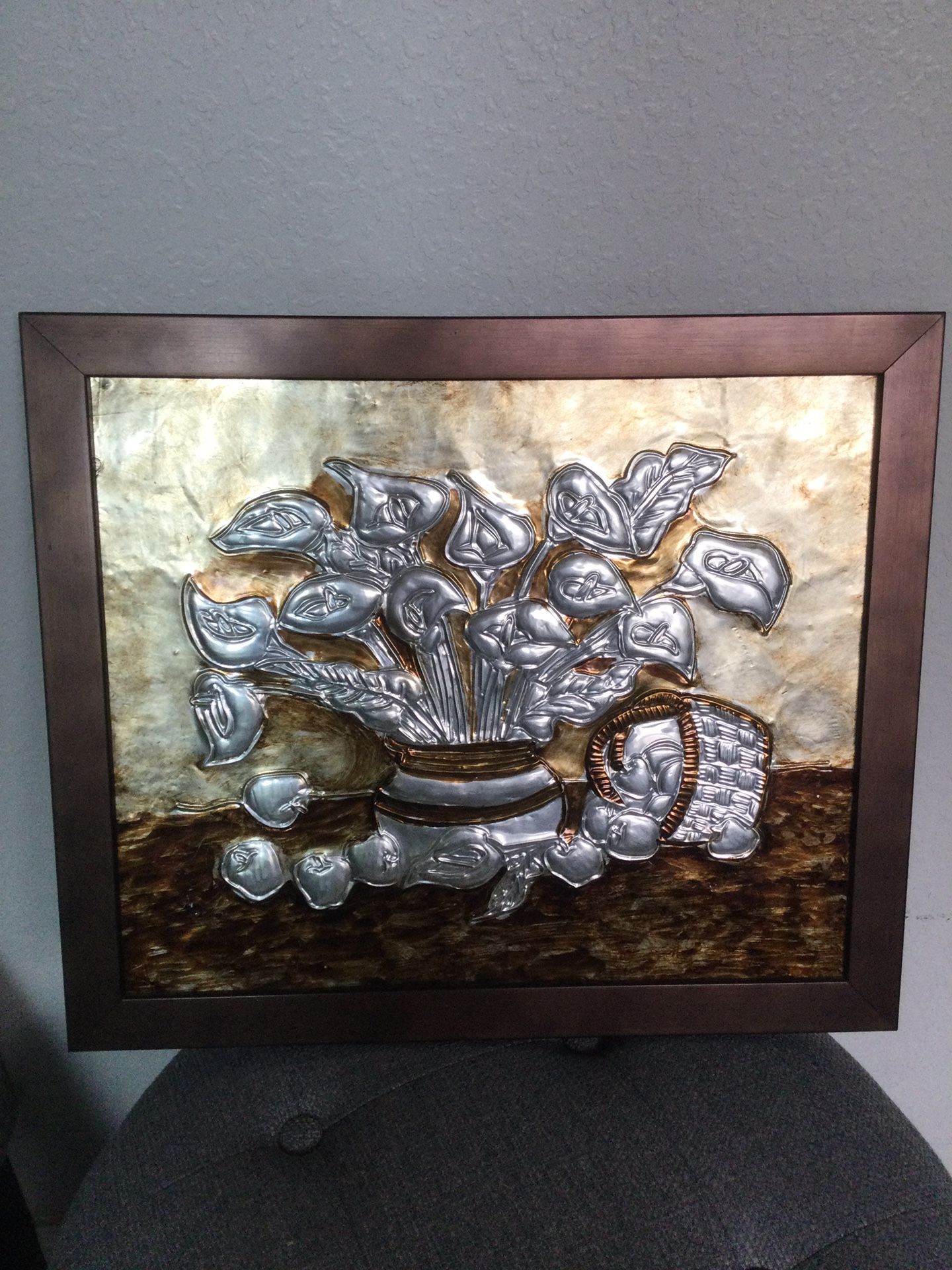 EMBOSSING WALL ART, BROWN COLOR ๐ผ
