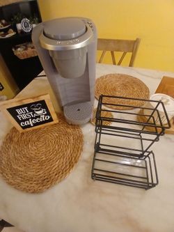 Brand kerug coffee/hot coco maker coffee 1st sign and syrup rack holder  from Amazon selling as set