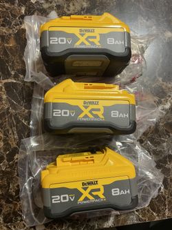 New DeWalt 8 ah Batteries 