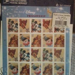 The Art Of Disney Friendship Postal Stamps 