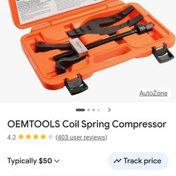 Strut spring compressor