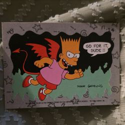 1990 Topps The Simpsons Bart Sticker Card #14