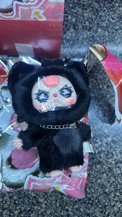 Black Cat Costume Mini Plush Doll