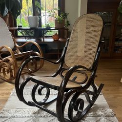 Vintage Thonet Rocking Chair 
