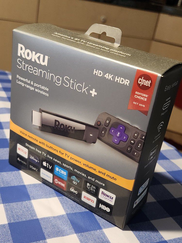 Roku Streaming Stick Plus with Long-Range Wireless and Roku Voice Remote
