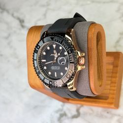 Reloj PG Dive Black Silicone Quartz Watch New